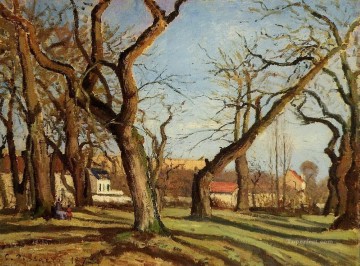 Castaños en Louveciennes 1872 Camille Pissarro paisaje Pinturas al óleo